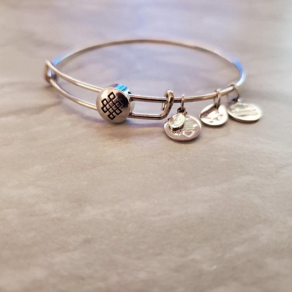 💖 Alex and Ani Endless Know Silver Expandable Charm Bracelet 💖